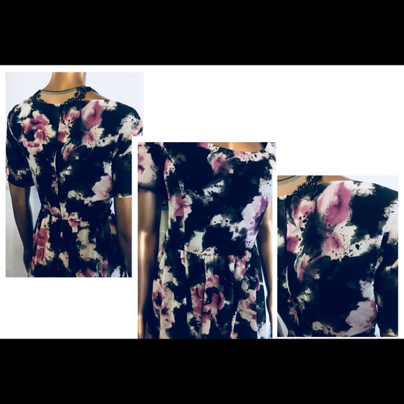 Torrid Fit & Flare Dress Skater Watercolor Sz 16 - Picture 5 of 8